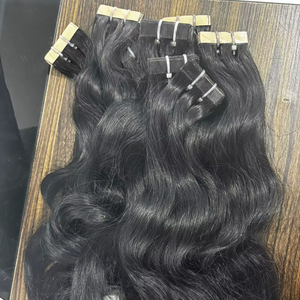 Extensiones de Cabello Humano Remy Indio Ondulado y Liso, Naturales, Ligeras, Ecológicas, en Paquete a Granel - Product Image 1