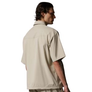 Men Nylon Drawcord <b>Shirt</b> Short Sleeve Lightweight Utility Casual Summer Top Relaxed Fit OEM Wholesale Supply - Product Image 6