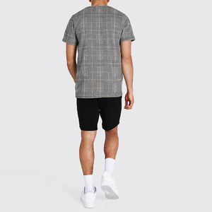 New Arrived Summer Casual Wear Streetwear Custom Printed logo 100% Cotton Solid Eco-Friendly Breathable Men's Summer <b>Set</b> - Product Image 2