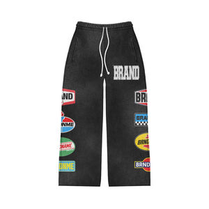 Survêtement unisexe en coton bleu délavé à l'acide |   Ensemble respirant et écologique avec fermeture éclair |   Impression personnalisée hiver OEM - Product Image 3