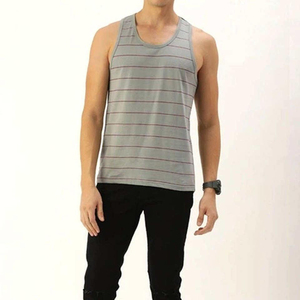 Camiseta sin Mangas a Rayas, Ligera y Transpirable, para Gimnasio, Entrenamiento Atlético, Ropa Deportiva Informal, Top de Fitness - Product Image 3