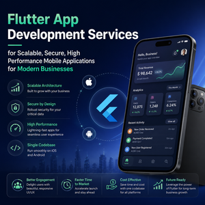 Développement d'applications mobiles multiplateformes à service complet, incluant la conception, le codage, les tests, la mise en production, la maintenance et les améliorations futuristes - Product Image 1