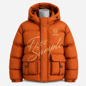 <b>Mens</b> Hooded <b>Thin</b> Lightweight Oversized Puffer <b>Jacket</b> Windproof Water Resistant Fabric Comfortable Fit Winter Sports Travel - Product Image 1