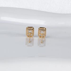 Pendientes de Diamantes Cultivados en Laboratorio, Corte Esmeralda, Color F, 1.40 ct, Elegantes, Clásicos, Joyería Fina para Mujer - Product Image 2