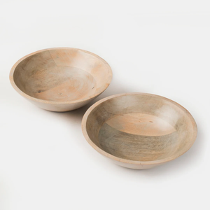 ชามไม้ธรรมชาติทำมือ FAIZA CRAFT  รักษ์โลก ทันสมัย สำหรับงานแต่งงาน ใช้ได้หลากหลาย ใส่อาหาร ซุป สลัด ชามขนาดใหญ่ - Product Image 3