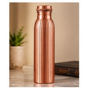 ขวดน้ำทองแดงลายต้นไม้แบบพกพาสำหรับเดินทาง - Product Image 2