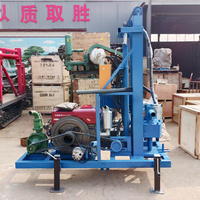 Mini-foreuse rotative portable, profondeur 100 m |   Pompe et moteur diesel inclus |   Utilisation facile en ferme et en montagne