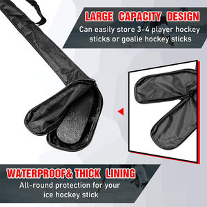 Sac de transport pour bâton de hockey, étui de rangement robuste pour joueurs, housse de protection pour hockey sur glace - Product Image 5