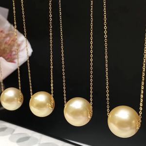 Collier de perles d'eau douce de Zhuji, 6-7 mm, presque parfait, forte brillance, luxe, superposé, pendentif tendance, légers défauts, vente en gros - Product Image 1