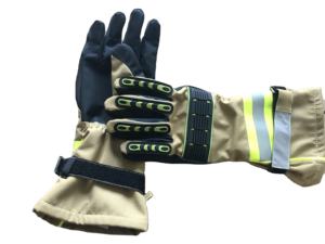 ถุงมือดับเพลิงสำหรับผู้ชายสีดำกันไฟกันน้ำสำหรับคนดับเพลิงถุงมือเซฟตี้ออกแบบได้ตามต้องการ - Product Image 3