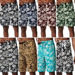 Best Selling Quality Summer Casual Solid Men's Cotton <b>Elastic</b> Waist Breathable Eco-Friendly Quick Dry Beach Surf Swim Men Shorts - Product Image 5