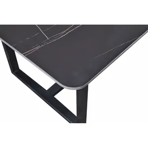 Scandinavian Interior Metal Center <b>Table</b> with Designer Appeal FurnitureModern Metal Square Eco-Friendly Coffee <b>Table</b> Indoor - Product Image 3