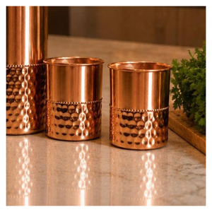 Gobelet en cuivre pur à 100 %, poli, écologique, verre à eau en métal ayurvédique pour la maison, l'hôtel et le restaurant - Product Image 5