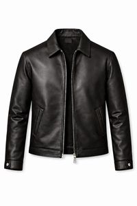 New Lightweight Men's Casual Winter <b>Sheep</b> <b>Skin</b> <b>Jacket</b> OEM Custom Made Design High Quality Breathable Stand Front Online Sale - Product Image 2