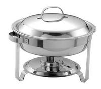 Plat à chafing dish de haute qualité en acier inoxydable avec couvercle en verre pour la présentation des aliments lors de mariages, réceptions et traiteurs