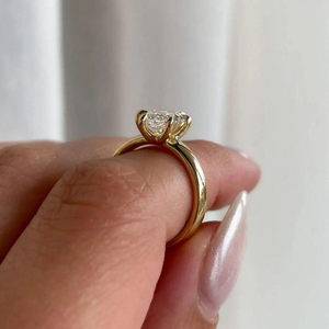 Roy Diamond 2CT Marquise Cut Moissanite <b>Solitaire</b> Engagement <b>Ring</b> 925 <b>Silver</b> Rhodium Plated IGI Certified Luxury Wedding - Product Image 4