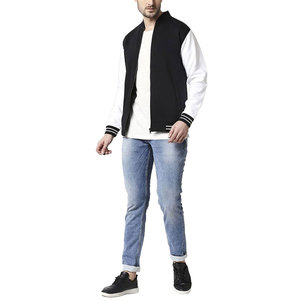 Chaqueta Varsity con Cuello Alto para Hombre, Nueva Colección, Abrigo Cálido de Invierno con Cierre de Cremallera de Longitud Regular y Estilo con Logotipo - Product Image 4