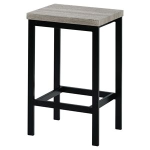 TOPMAX Counter Height Dining Room <b>Set</b> Extra Long <b>Table</b> with 3 Gray <b>Stools</b> & Side <b>Table</b> Footrest for Pub Kitchen Use - Product Image 3