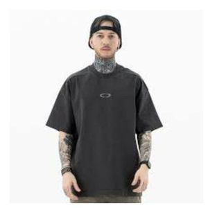 T-shirt pour homme surdimensionné 100% coton, col rond, manches courtes, confortable, léger, vêtement décontracté, prix d'usine, approvisionnement en gros - Product Image 1