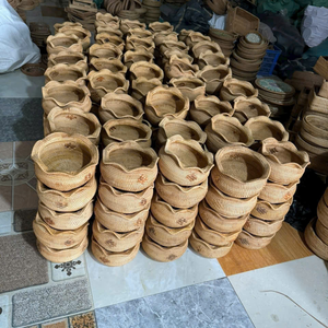 Handmade Rattan Wicker Crossbody <b>Bag</b> Women Summer Beach <b>Boho</b> Style Natural Straw Handbag Vietnam Supplier OEM Custom Bucket - Product Image 5