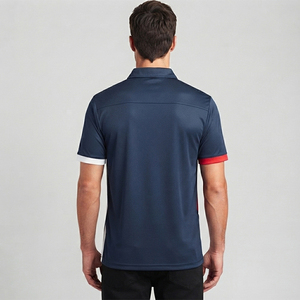 Polo homme de haute qualité 100% coton, couleur unie, grande taille, polos unisexes, polos personnalisés avec logo, chemise de sport - Product Image 2