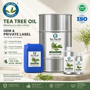 น้ำมันหอมระเหยทีทรี OEM แบรนด์ส่วนตัว น้ำมันเมลาลูก้า อัลเทอร์นาโฟเลียธรรมชาติ สำหรับเครื่องสำอาง น้ำมันหอมบำบัด แบรนด์ผลิตภัณฑ์ดูแลส่วนบุคคล - Product Image 6