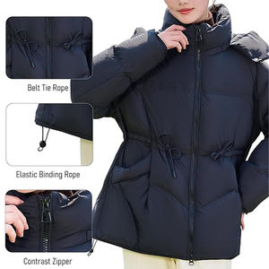 Veste longue matelassée pour femme, vente en gros, personnalisable, économique et durable, imperméable et chaude avec - Product Image 5