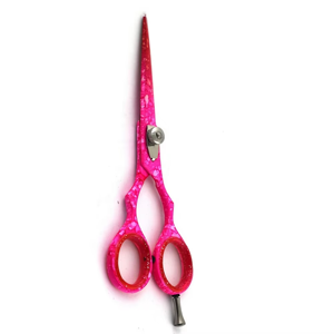 Ciseaux de barbier professionnels en acier inoxydable, ciseaux à cheveux tranchants avec repose-doigts réglable et finition enduite - Product Image 1