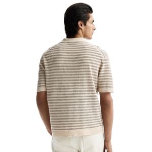 Camisa Polo de Lino Premium para Hombre, Corte Regular, Manga Corta, Estilo Casual Elegante, Ropa de Verano, Fabricante OEM ODM, Venta al Por Mayor - Product Image 2