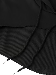 Latest Fashion Custom Crop Top Hoodie for <b>Women</b> Solid <b>Pattern</b> Short Length Pullover Sweatshirt with Front Logo Print - Product Image 6