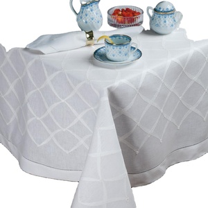 Mantel de lino elegante y lujoso con bordado de punto de cruz fresco de alta calidad nuevas artesanías de costura frescas - Product Image 1