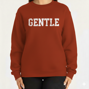 Sudadera Holgada de Punto Estampada para Mujer, Estilo Casual de Invierno, Cuello Redondo, Manga Larga, Estilo Urbano Contemporáneo - Product Image 1