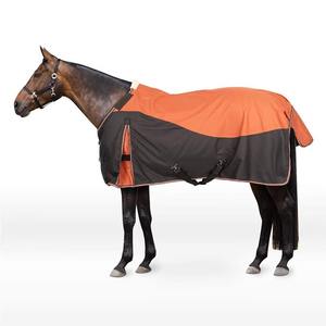 Waterproof Horse Turnout Rug With High Neck And Large Tail Flap Oxford Fabric Outdoor Use All Seasons Protection - Product Image 1