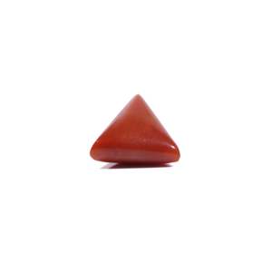 High Quality 5.45 Ct Oval Cabochon Synthetic Red Coral Loose Gemstone for Jewelry - Product Image 3