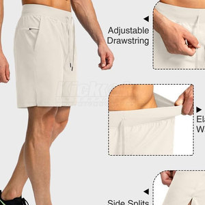 กางเกงขาสั้นลำลองผู้ชายใส่สบายทุกวัน ผ้าฝ้าย 100% แห้งเร็ว น้ำหนักเบา เหมาะสำหรับใส่ลำลองและเดินทางในช่วงฤดูร้อน - Product Image 5