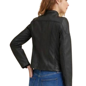 2025 Simple Style Women Leather <b>jacket</b> Pakistan Leather Factory Sale New Fashion Leather Bomber <b>Jackets</b> in High Quality - Product Image 4