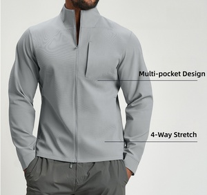 Nouvelle Veste d'Hiver Homme 2026 à Col Montant, 100% Coton, Décontractée, à Capuche, en Tissu Laineux Respirant et Écologique, avec Fermeture Éclair sur le Devant - Product Image 5