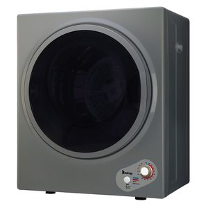 Asciugatrice Portatile Compatta da 2,5 KG 1,6 piedi cubi con Tamburo in Acciaio Inossidabile (GYJ25 78G2) - Nero/Bianco 120V Meccanica - Spina UK - Product Image 6