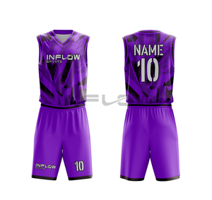 Diseño de Sublimación con MOQ Bajo, Uniformes de Baloncesto Personalizados de Talla Grande, Conjunto de Jersey Transpirable - Product Image 3