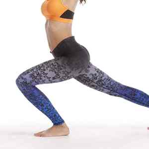 Leggings sportifs durables à absorption rapide avec ceinture extensible, unis, pour femme, taille plus, esthétique et vitalité - Product Image 2