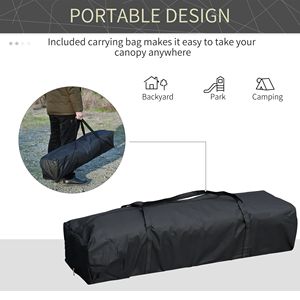 Gazebo Pop-up Bianco 10x19 per Feste, Tenda Robusta con Struttura in Acciaio e Altezza Regolabile, Modello D0100X35LGX per Patio, Giardino e Cortile - Product Image 6