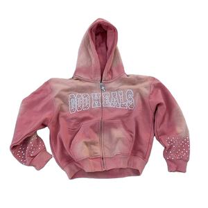 เสื้อสเวตเตอร์มีฮู้ดของผู้ชายผ้าฝ้าย100% เข้ารูปปกติพลอยเทียมด้านหน้าเป็นมิตรต่อสิ่งแวดล้อมแนววินเทจ - Product Image 5