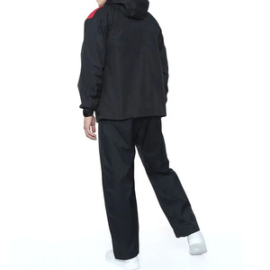 Chaqueta Deportiva Impermeable de 2 Piezas con Diseño de Doble Panel, Capucha, Unisex, Casual, Sólida, Ecológica, Cortavientos, Diseño Pining - Product Image 2