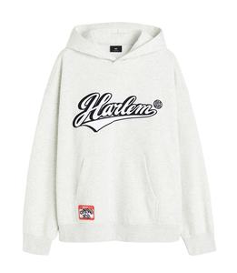 Sweat à capuche d'hiver pour hommes coton boucle tricot respirant à la mode sur la taille épaule tombante imprimé personnalisé pull à capuche pour hommes - Product Image 1