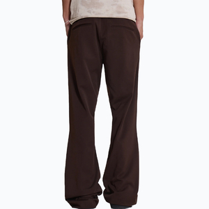 Custom OEM <b>Flare</b> Trousers for <b>Men</b> Outdoor Streetwear Cotton Black Blank <b>Men</b> Flared Pants - Product Image 4