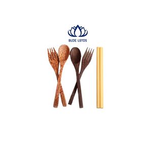 สินค้าขายดี ช้อนไม้มะพร้าวธรรมชาติ ปลอดภัย เป็นมิตรต่อสิ่งแวดล้อม |   ภาชนะบนโต๊ะอาหารที่นำกลับมาใช้ใหม่ได้อย่างยั่งยืน - Product Image 1