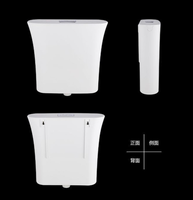 Citerne murale robuste en ABS, réservoir d'eau pour toilettes à la turque à double chasse haute pression avec valve silencieuse pour salle de bain et toilettes
