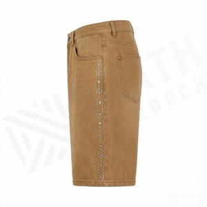 Short en jean pour homme, dernier design, respirant, confortable, tendance, style strass, décontracté, streetwear - Product Image 3