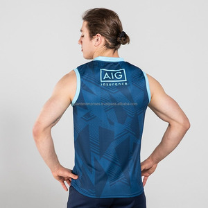 Camiseta de fútbol gaélico de alto rendimiento 100% poliéster sublimado diseño sólido GAA fútbol Kit desgaste - Product Image 2