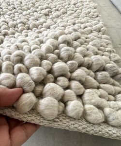 Modern Big Size Dhurrie Area <b>Rug</b> Manufacturer's Price Eco-Friendly <b>Thick</b> Durable Woolen Cotton Hand Woven Anti-slip Loop <b>Pile</b> - Product Image 1